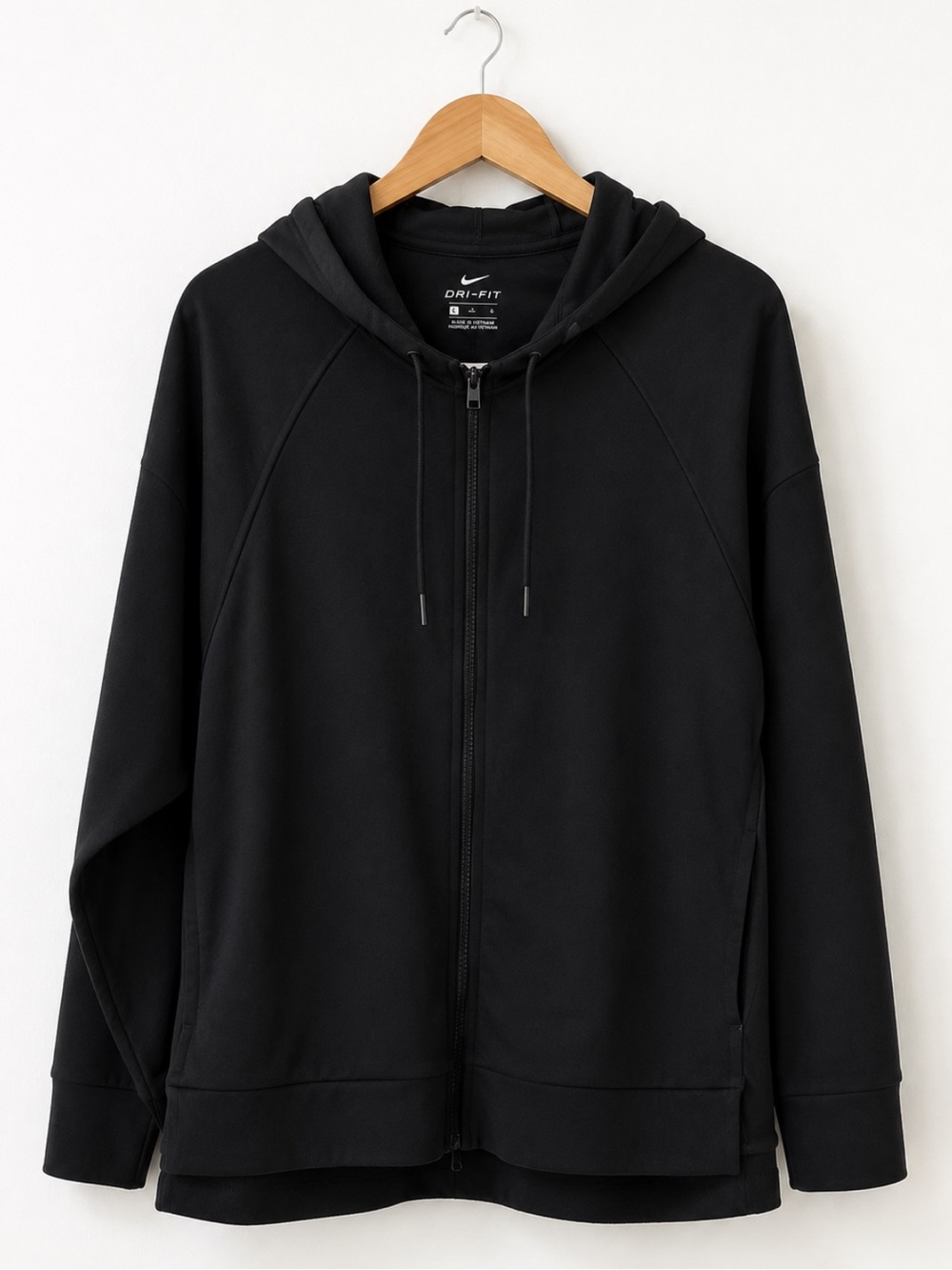 Nike Dri-FIT Full Zip Hoodie Jacket Black Women’s Large